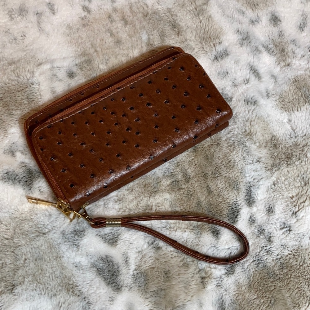 Ostrich skin wallet